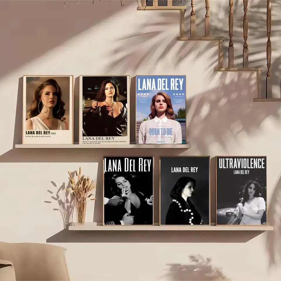الكلاسيكية البوب L-Lana D-Del Rey ملصق HD الفن للمنزل بار مقهى مسرح السينما ديكور DIY خمر طباعة ل Un