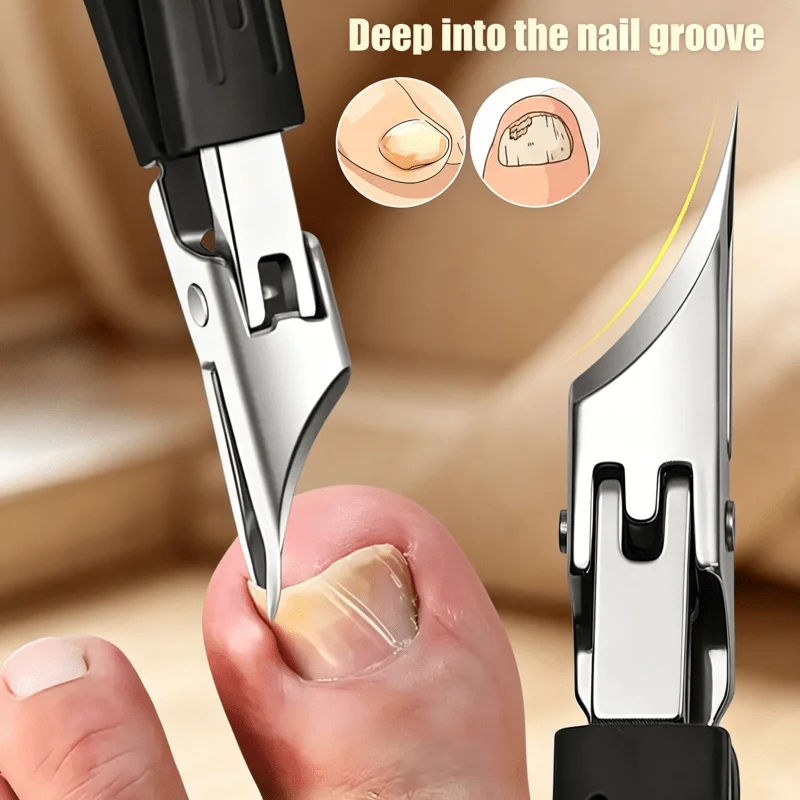 4pcs Heavy-Duty Pedicure Kit Forged from Stainless Steel with Finely Sharpened Blades Shock-Absorb Non-Slip Handle