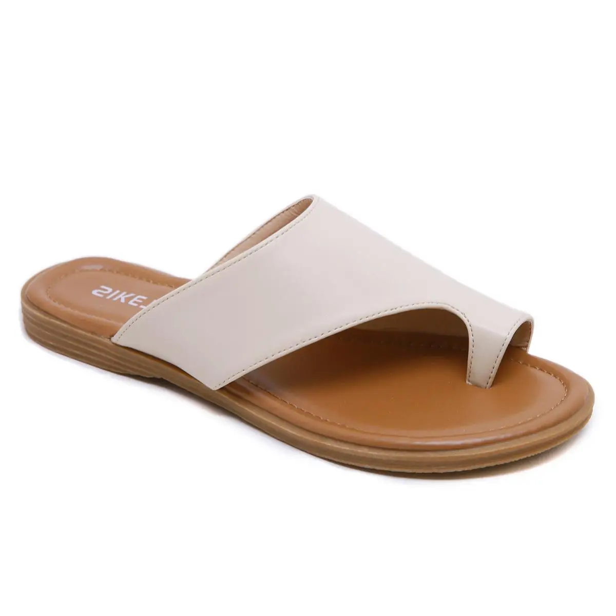 المرأة مريحة كبيرة الحجم الانزلاق على oes 209 بوت مسطح خفيفة الوزن بسيطة Lady oes عبر تو النعال نموذج جديد غير رسمي