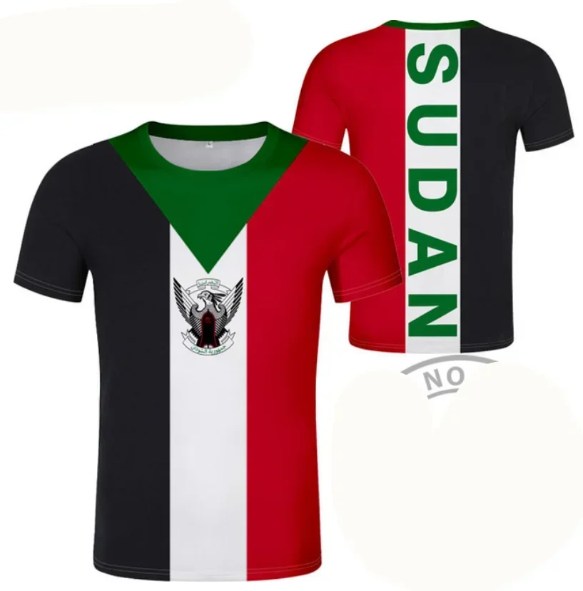 SUDAN T Shirt Diy Free Custom Made Name Number Sdn T-Shirt Nation Flag Islam Sd Sudanese Arabic Arab Country Print Photo Clothes