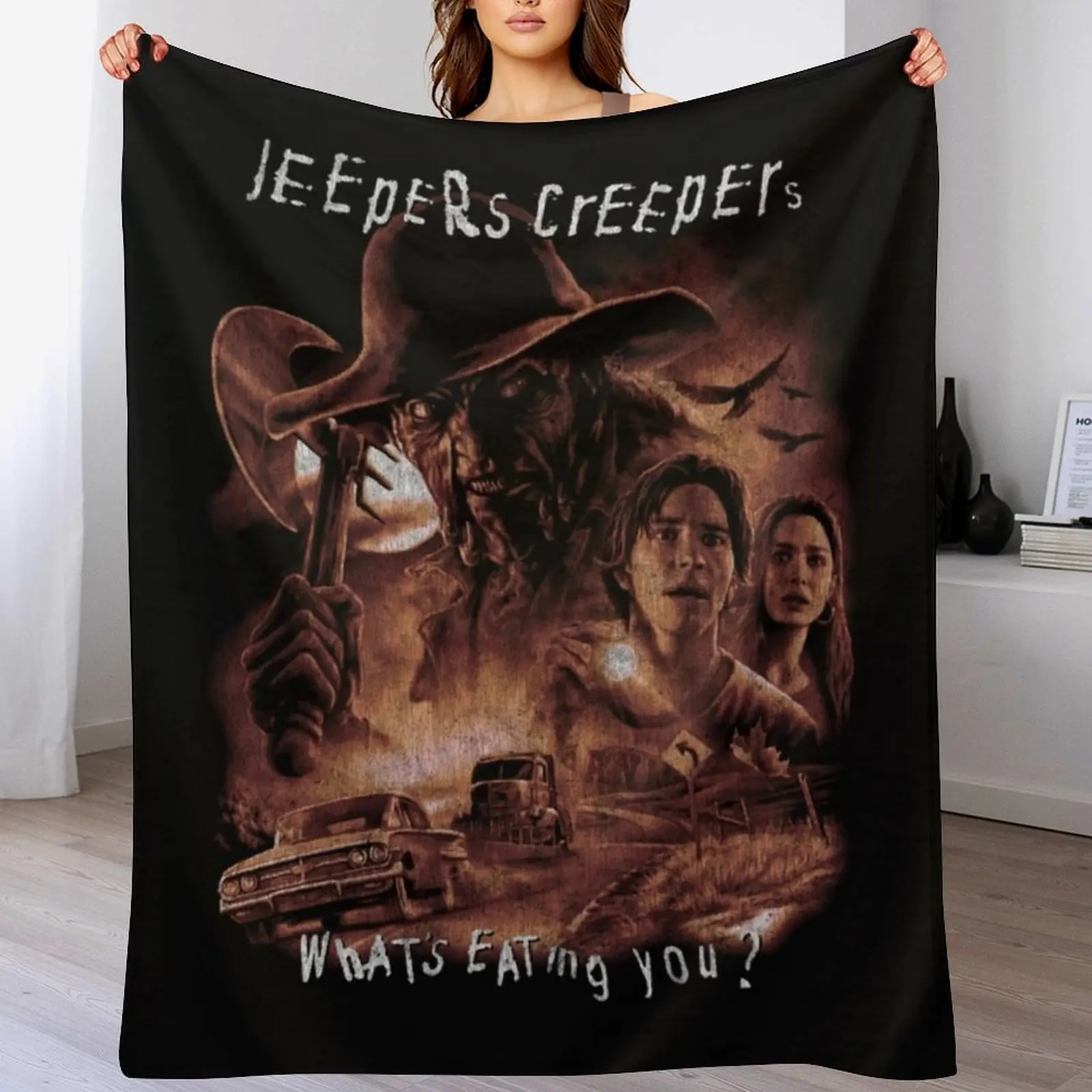 Jeepers Creepers Throw Blanket Thin Custom Blankets