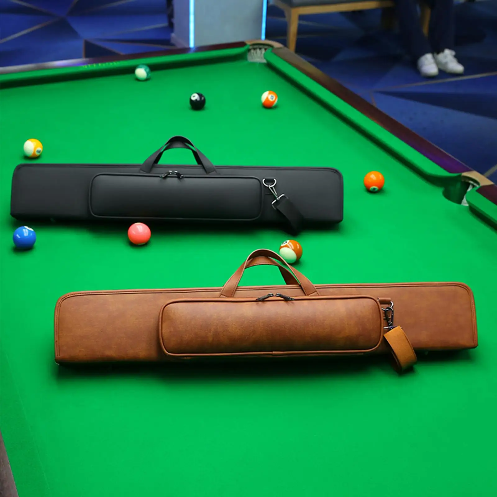 

Billiards Pool Cue Case Pool Cue Carry Bag Lightweight Protective Pouch