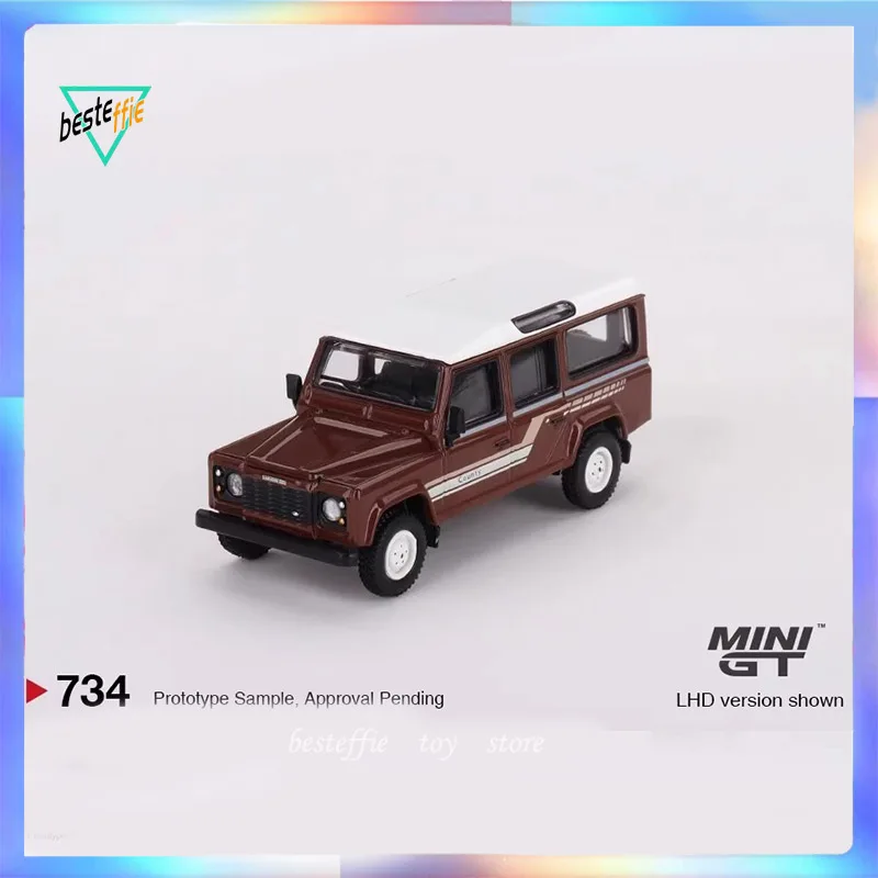 Mini Gt Car Model 1/64  Land Rover Defender 110 1985 car model simulation room display cars model boy collection birthday gift