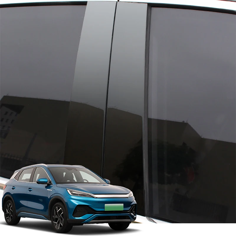 

Car Styling For BYD YUAN PLUS EV ATTO 3 2022 2023 Auto Window Pillar Trim Sticker Middle BC Column Sticker External Accessories