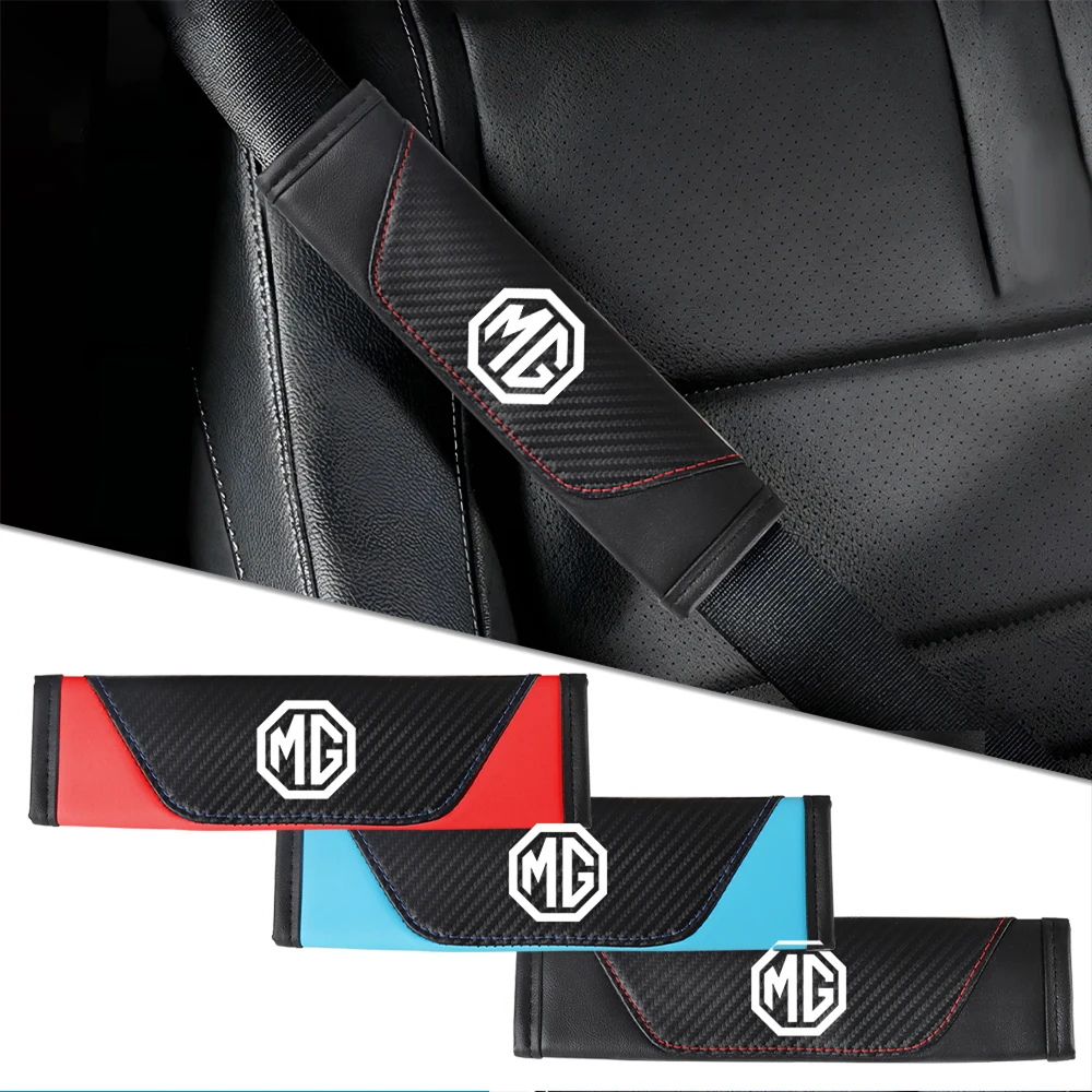 Funda para cinturón de seguridad de coche, cojines para cinturones de seguridad, accesorios de protección de hombros para Morris MG HS EHS Phev ZS MG3 MG5 MG6 MG7 GT