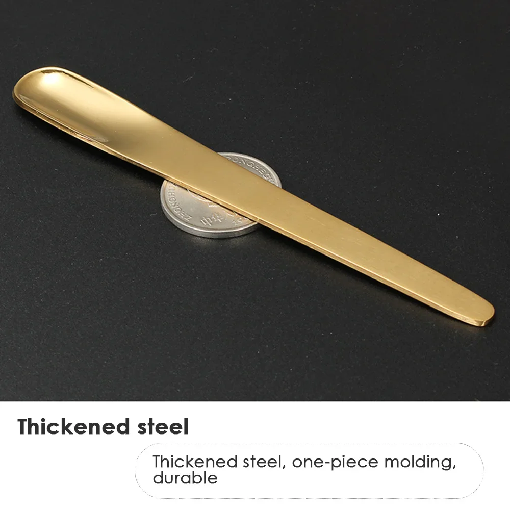 5PCS Coffee Spoon Stainless Steel Flat Spoon For Dessert Small Coffee Scoop Mixer Stirring Bar Kitchen Tableware spoon