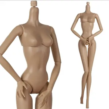 1/6 Doll Jointed Nude BJD Dolls Solid Doll Movable Super Model Doll White European Skin Replacement Body Figure Body