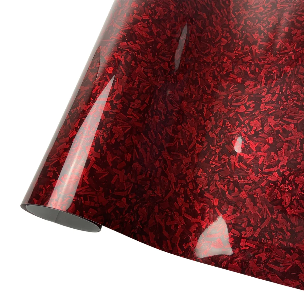 AliExpress Aomior Red Glossy Forged Carbon Wrapping Vinyl Car Waterproof Self-Adhesive Stickers For Motorcycle Bicycle Decoration Film