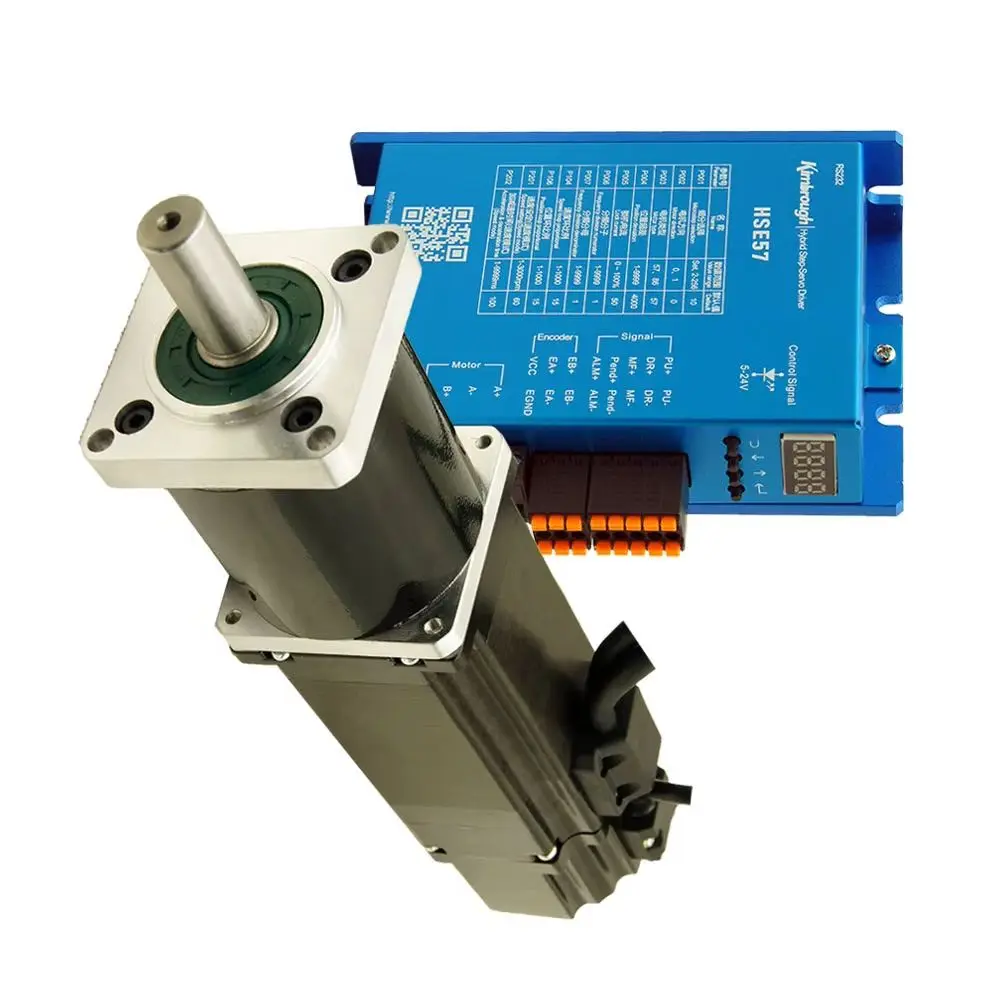 Planetary Geared Brake Nema24 3Nm Closed Loop Stepper Motor and Driver Kit 60HSEPGB84+HSE57 Easy Servo Reducer