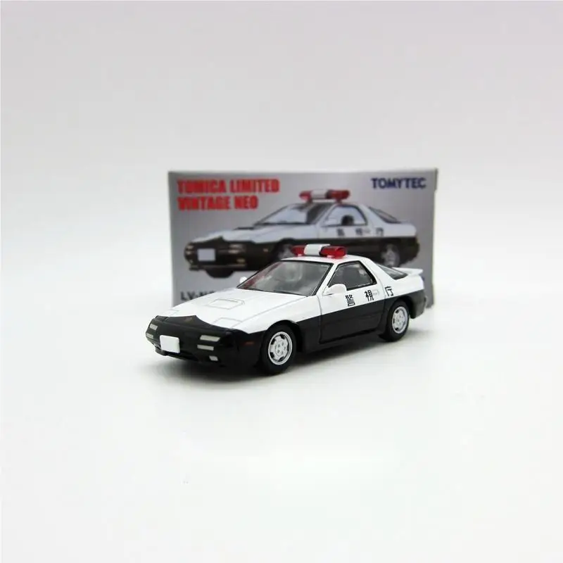 Tomytec Tomica TLV 1/64  LV-N214a MAZDA SAVANNA RX-7 POLICE CAR  Die-cast alloy car model collection display gift