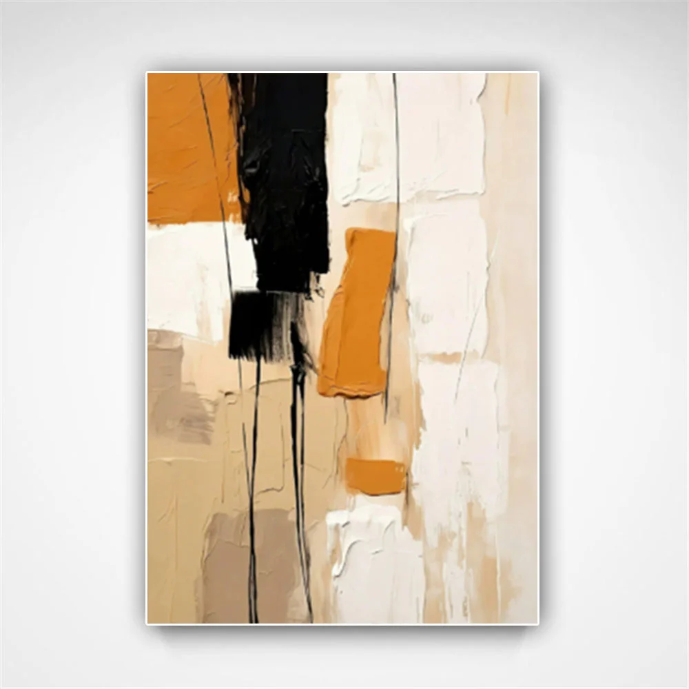 

100% hand drawn block abstract oil painting original wall painting home living room decoration paint interior aesthetics
