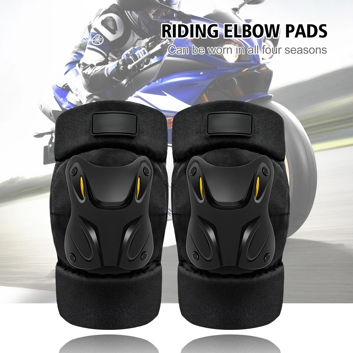 2pcs Sports Short Cycling Outdoor Anti Fall Elbow Protection Velcro Style For 12V Car Motorcycle ATV RV SUV Boat Yacht New