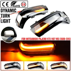 2 Pcs Dynamic LED Turn Signal Light Mirror Indicator Blinker For Mitsubishi Pajero V73 V77 V93 V97 2006-2019