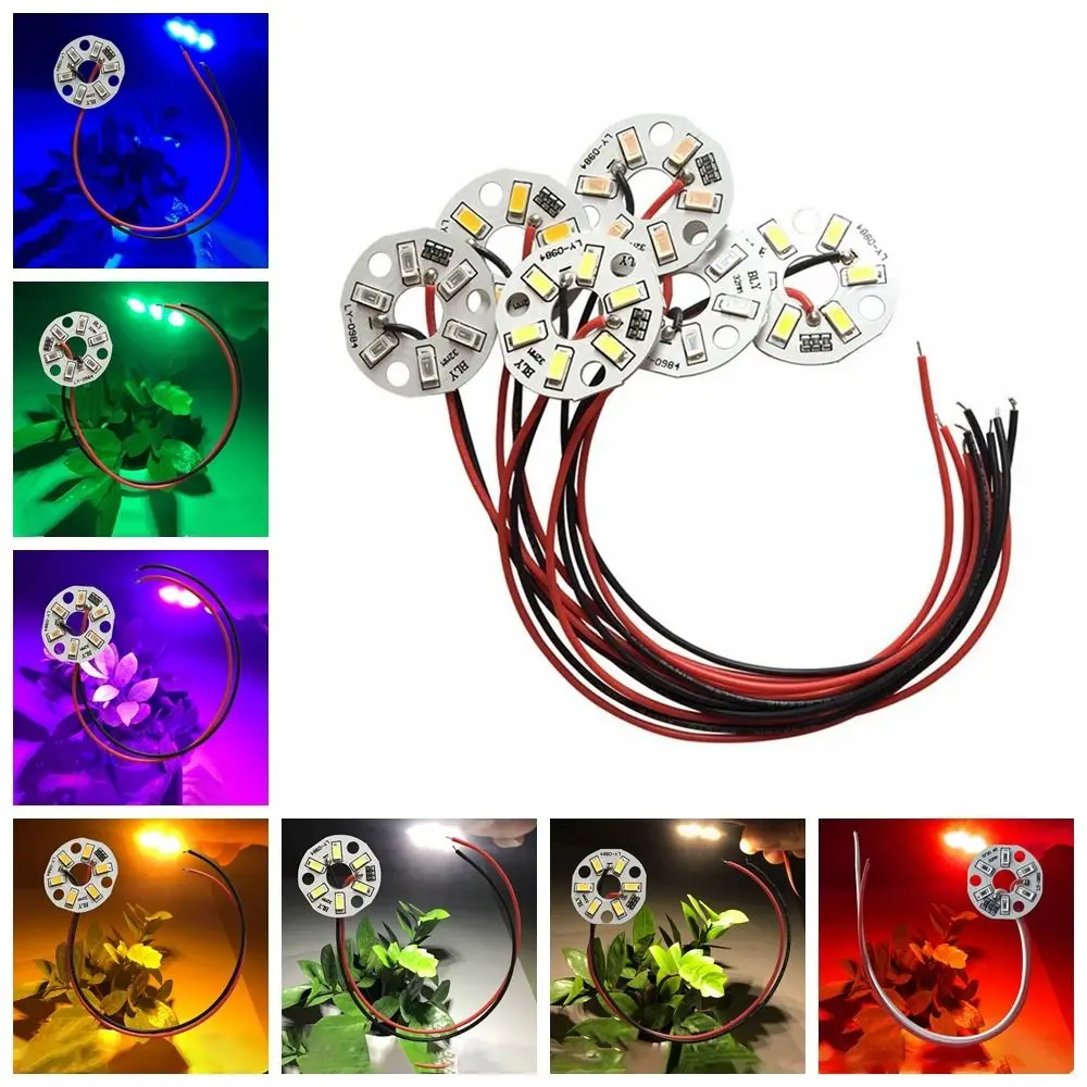 High Brightness LED Color Lamp Bead 5730SMD 3W 5V Color Light Board White/Blue/Yellow/Purple 32mm Bedroom