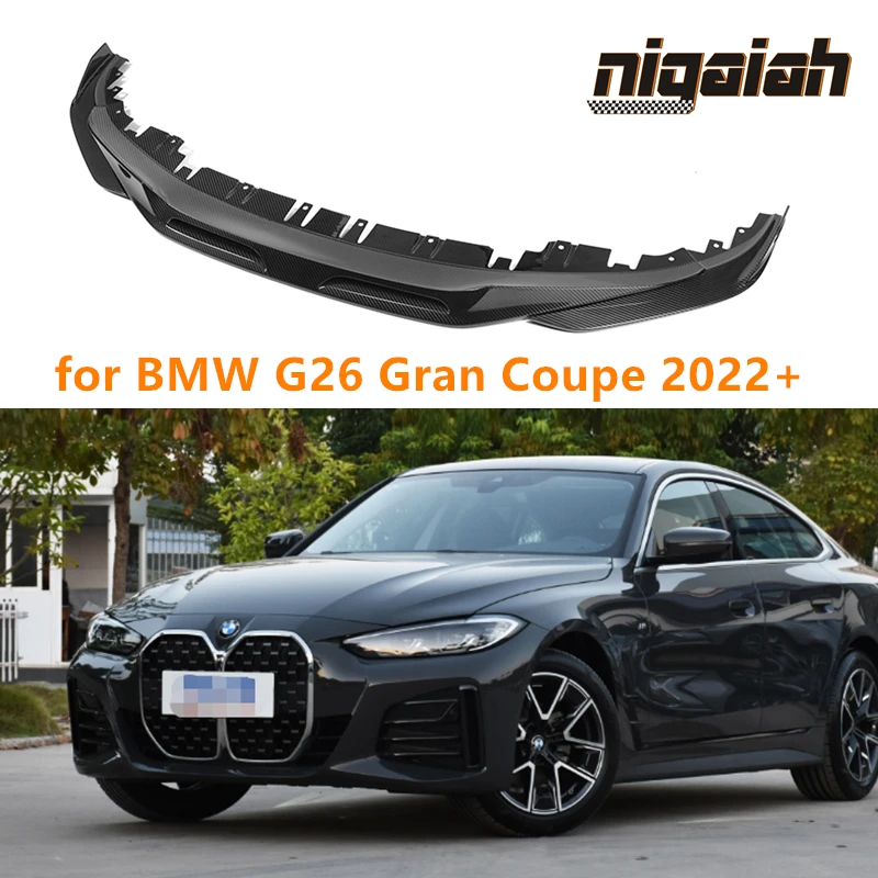 

SQ style G26 Dry Carbon fiber Front bumper lip for BMW 4 series G26 Gran Coupe 425i 440i M sport 2021 2022