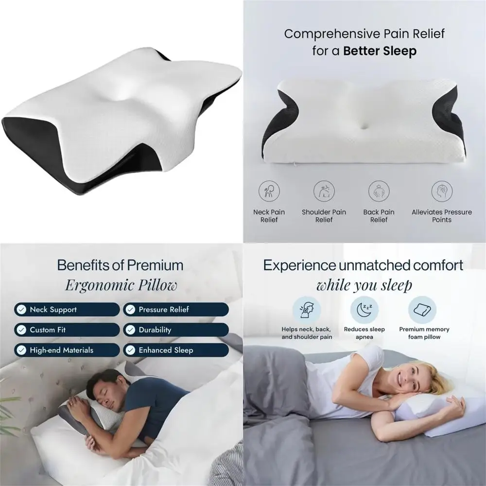 

Enhanced Comfort Ergonomic Pillow by Necknix Premium