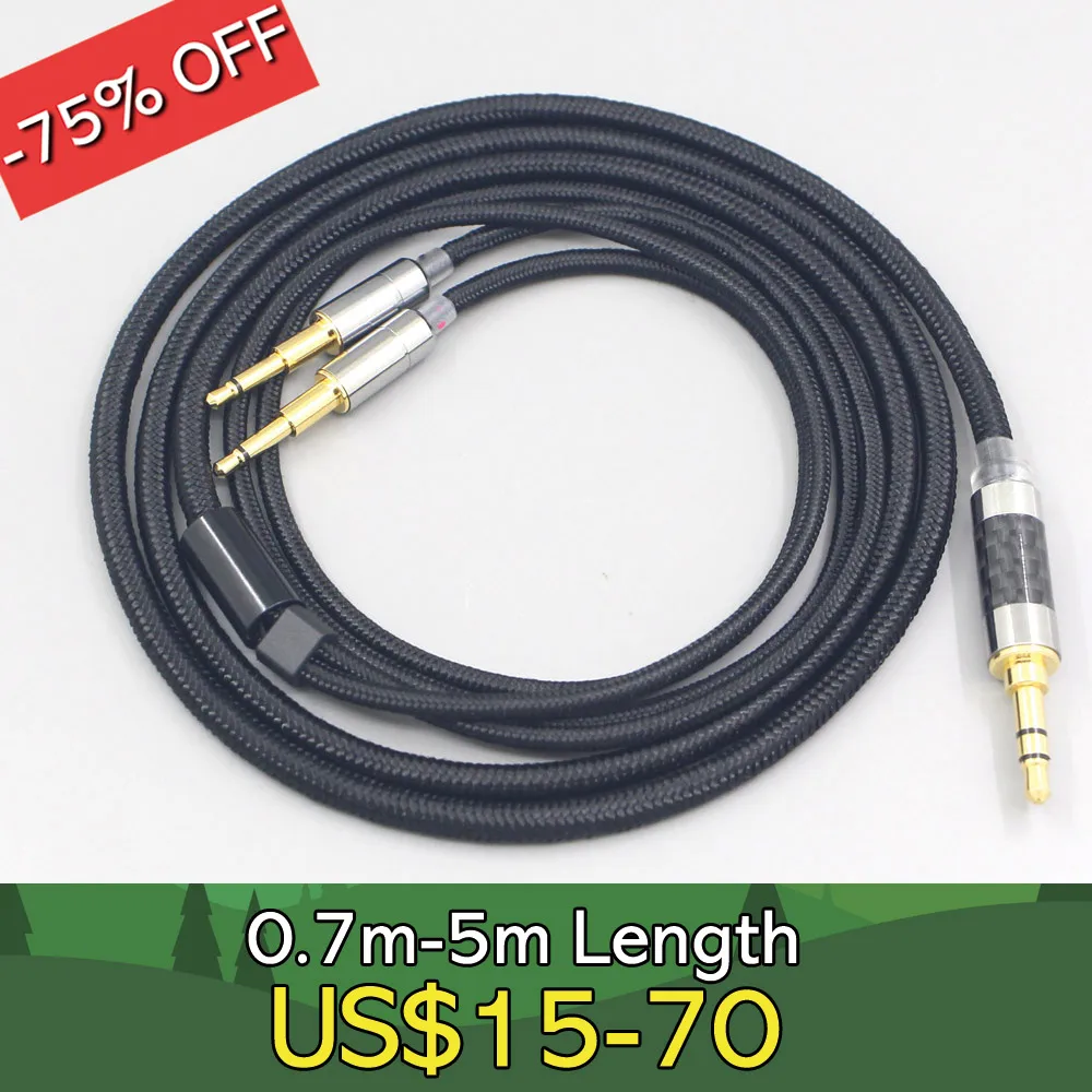 

6.5mm XLR 4.4mm Super Soft Headphone Nylon OFC Cable For Oppo PM-1 PM-2 Planar Magnetic 1MORE H1707 Sonus Faber Pryma LN007553