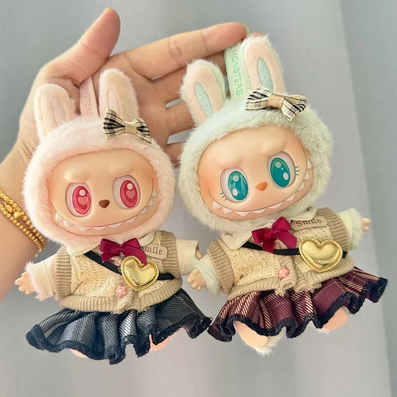 

Мини-плюшевая кукольная одежда 17 см, аксессуары для кукол Labubu Idol, комплект юбки, одежда, подарок, одежда Lbubu, роскошная одежда, имя наряда