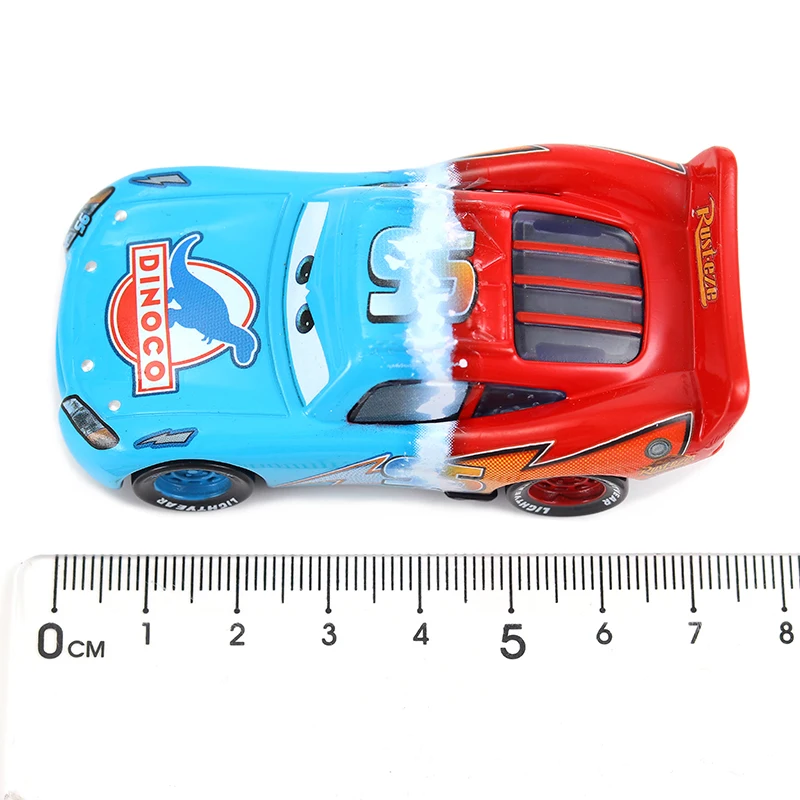 Disney Pixar Cars 3 RUST·EZE DINOCO #95 Two-Color Racing Anime Figure Lightning McQueen 1:55 Die Cast Alloy Vehicle Toys Gifts