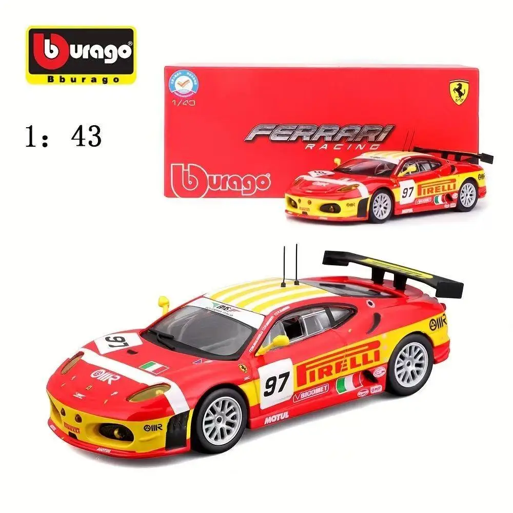 

BBURAGO highly detailed 1:43 scale replica of the American Motors Corporation's Ferrari series 499P No. 51 car model figurine