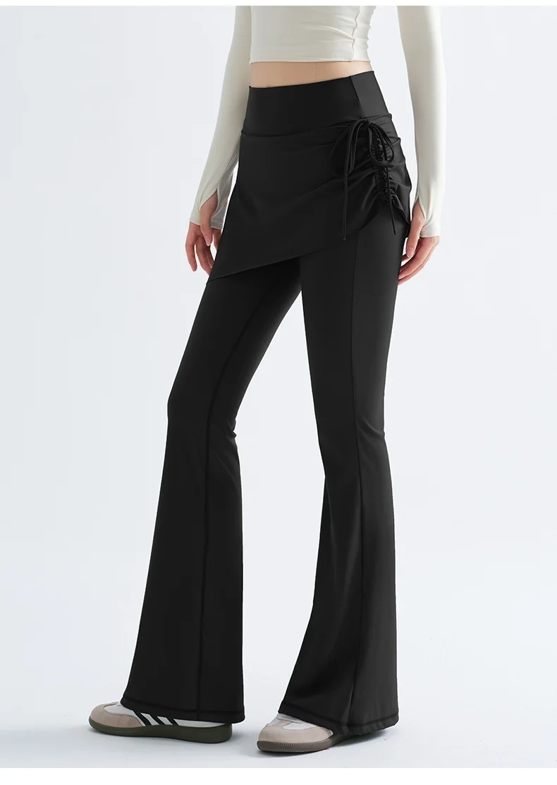 Yoga Pants Black Women Distressed Butt-Lifted Unlined Tone Goth Sweat Fashions Shapertummy Matching Attire Festive Cartoon Girls