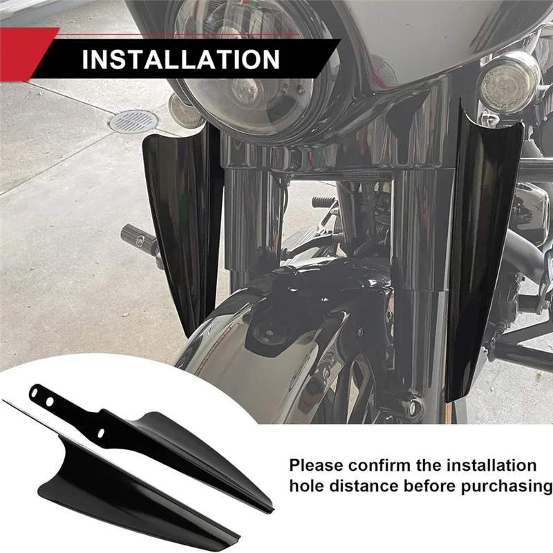 A80X-Motorcycle For Fork Mount Wind Deflector Accessories For Touring Road King Street Glide Electra Glide CVO FLHT FLHR
