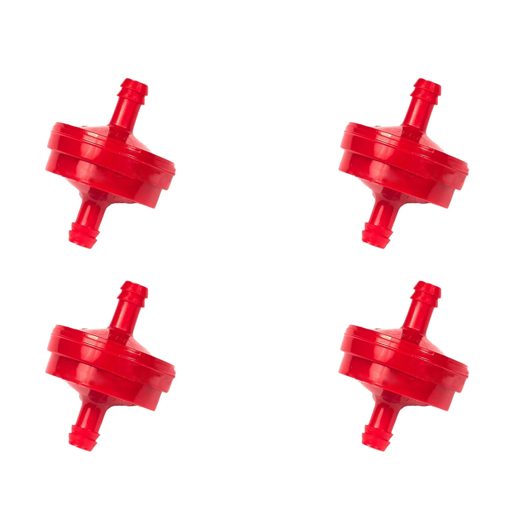 

4 pcs Plastic Filter For 1/4 Line Lawn Mower Motorcycle Dirt Bike Atv Scooter Pit Bike Engine Cleaner Washable Durable