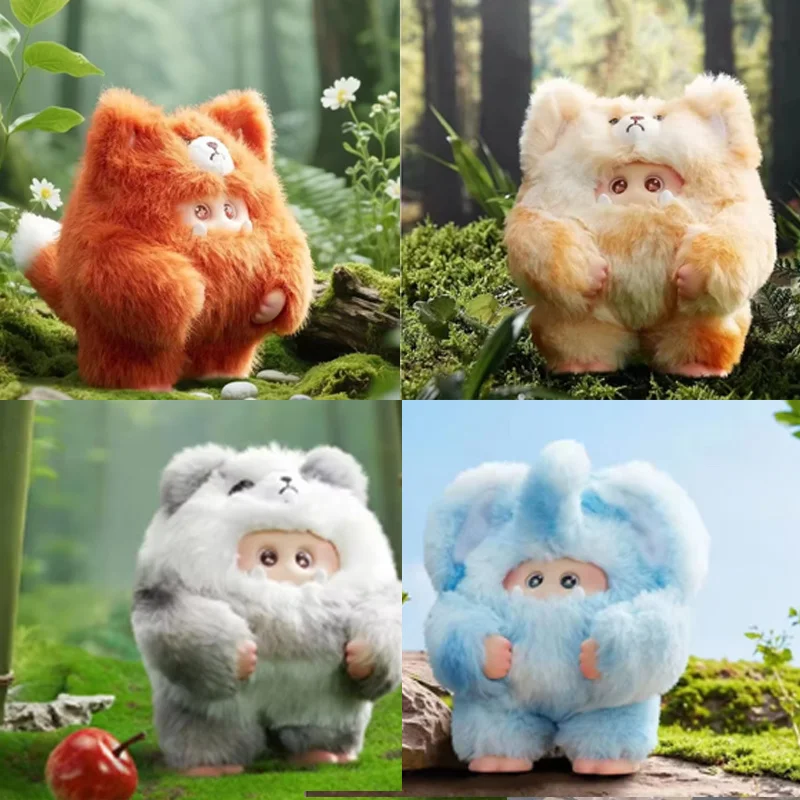 

New Fluffy Giggle Monster Anime Figure Vinyl Blind Box Cartoon Decor Toy Pendant Trendy Second Generation Furry Forest Gift