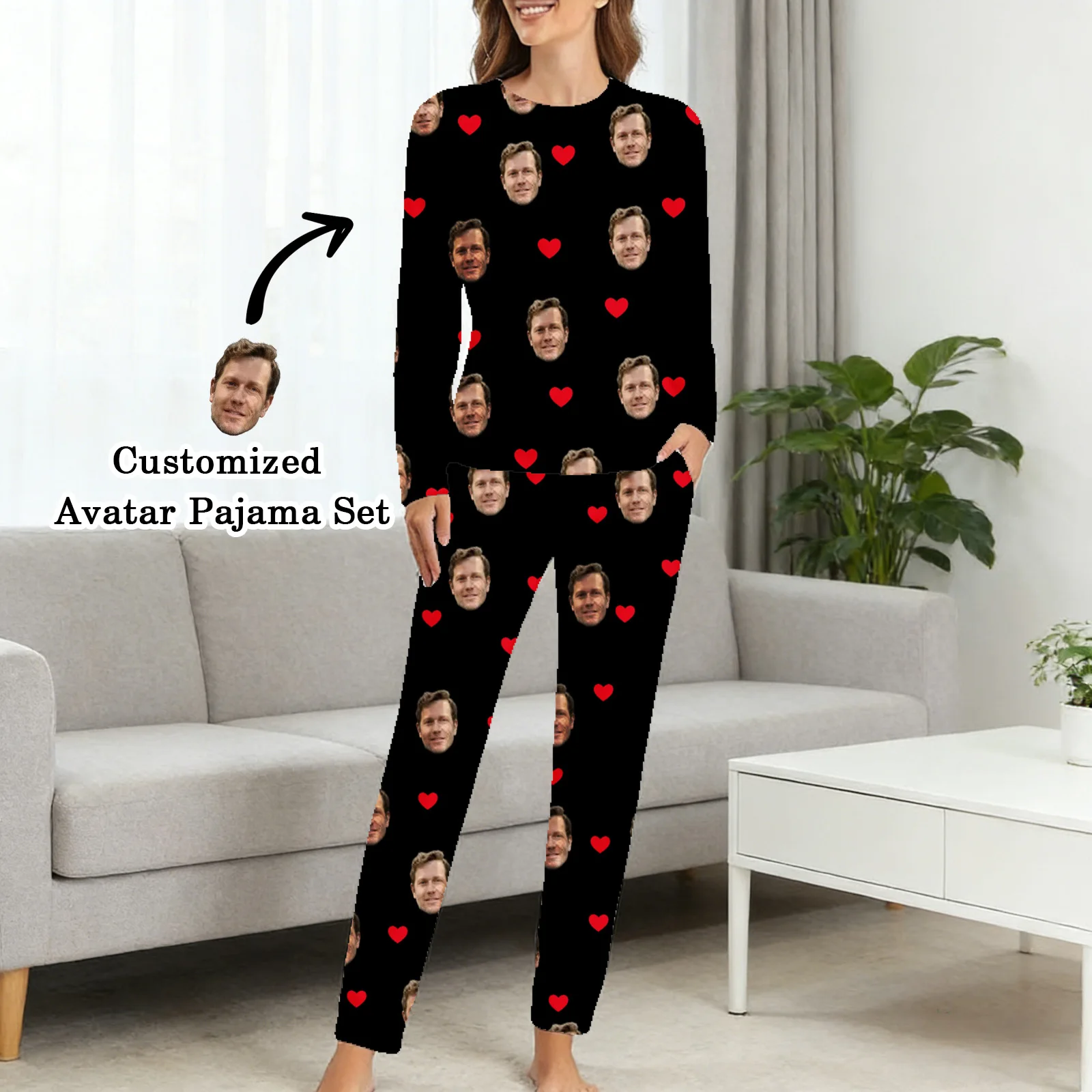 

Custom Pet Face Pajamas Personalized Photo Matching Family PJs