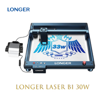 LONGER Laser B1 30W Laser Engraver Cutter, 6-core Laser Head, 33W Power Output, 450 x 440mm Engraving Area, 36,000mm/min Speed