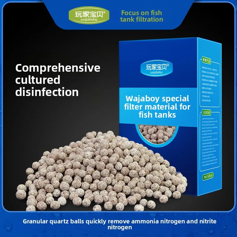 

WAJABABY High-Density Quartz Bio Balls-Premium Porous Filter Media for Maximum Beneficial Bacteria Colonization in Aquarium