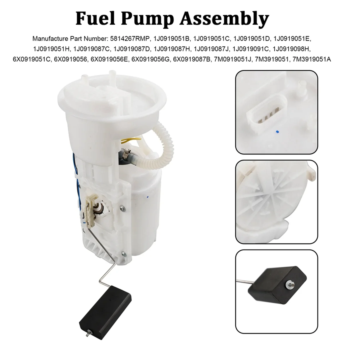 Fuel Pump Assembly 1J0919051B 1J0919051C 1J0919087C 7M3919051 6X0919056 for MK4 A3 Seat