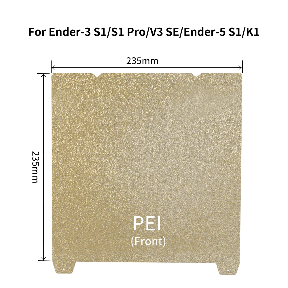 Double sided PEI hot bed sticker 235x235mm For Ender 3/Ender 3 Pro/Ender 3 V2/Ender 3 Neo 3d printer