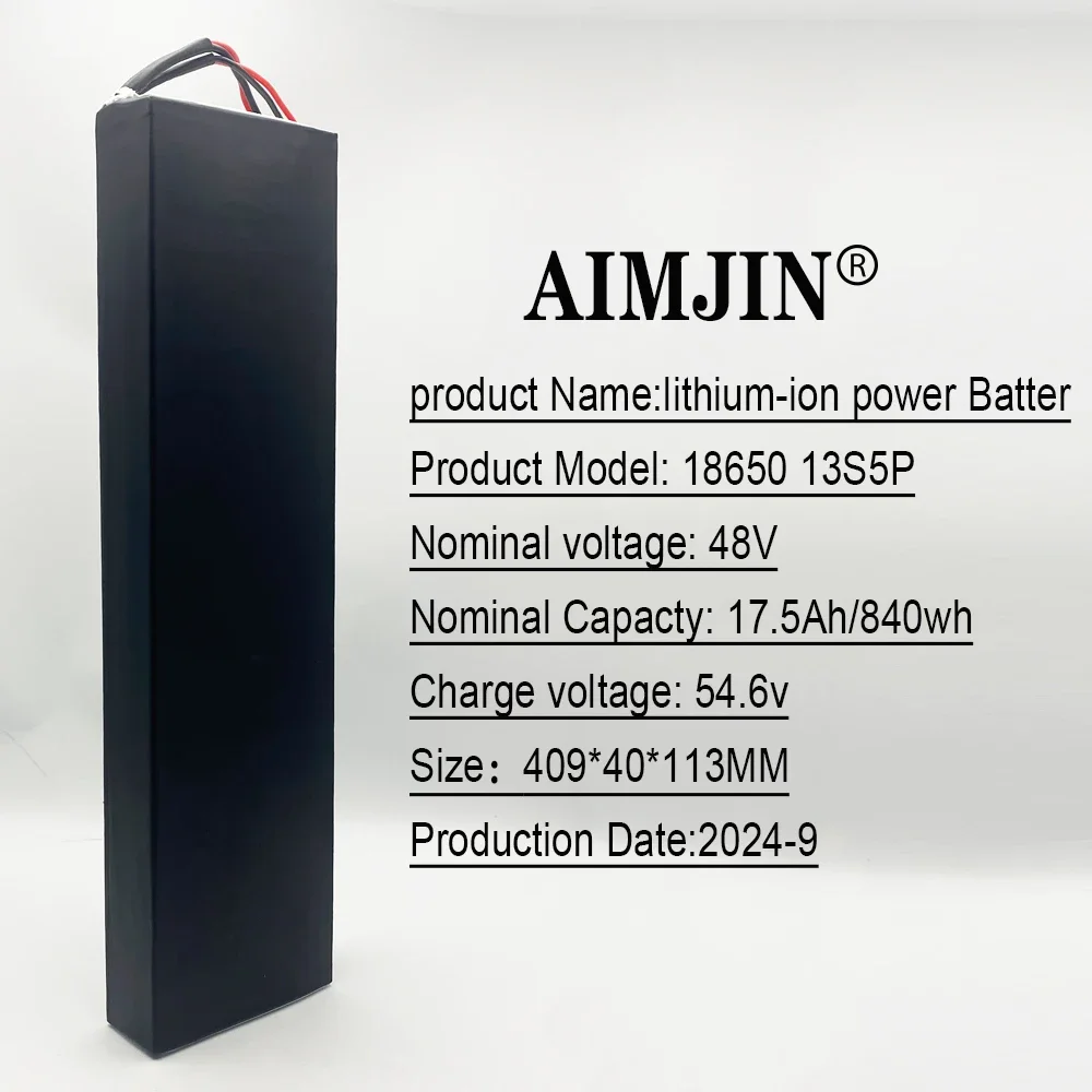 17500mAh para Kugoo X1/X1Plus scooter13s5p batería de litio 48V