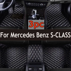 Custom Car Floor Mats For Mercedes Benz S-CLASS W221 W222 W223 Z223 V223 2005-2023 Auto Carpets Foot Coche Accessories