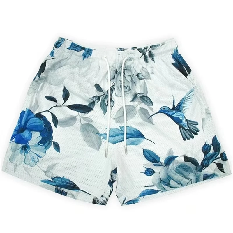 2026 Sommer Neue Schnelltrocknende Shorts mit Tierprint aus Polyesterfaser Gerades Bein Schnell Trocknend Fünf Zoll Länge Hip-Hop-Stil Kurze Hose – Detail 5