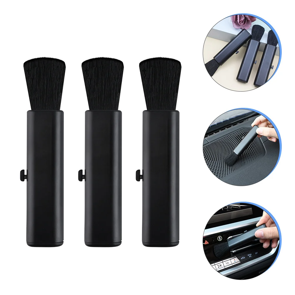 

3pcs Adjustable Duster Car Detailing Brush Car Conditioning Air Outlet car vent cleaner duster for car