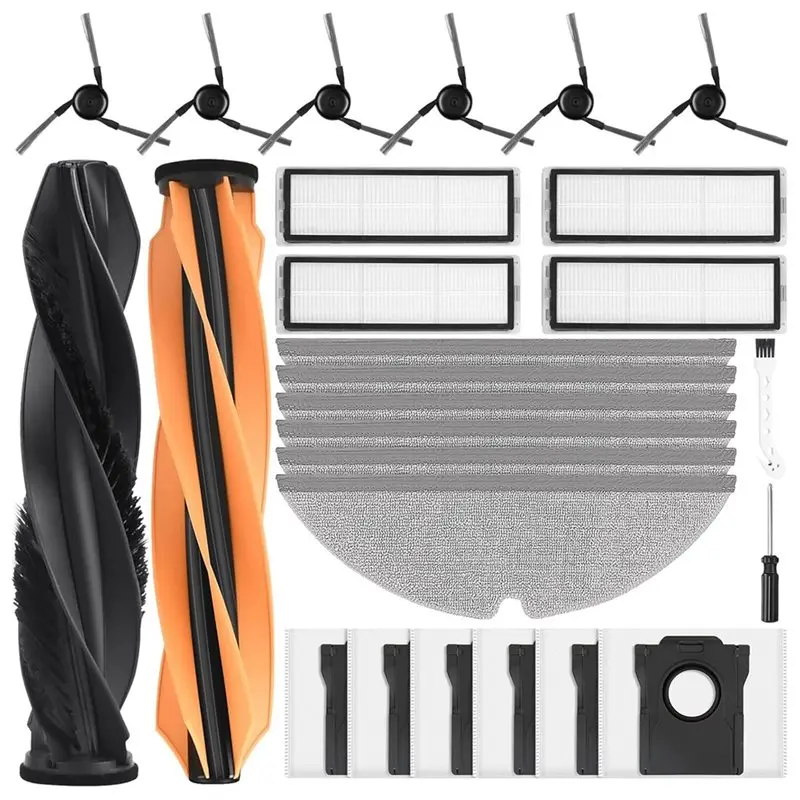 

【АКЦИЯ】Запасные части для робота-пылесоса Dreame D20 Plus — основная щетка, боковая щетка, фильтр, тряпка для мытья полов, мешок для сбора пыли (26 шт.)