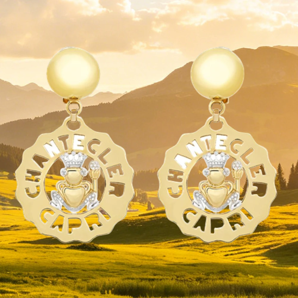 Chanteclers 2026 Timeless Elegance Earrings 925 Sterling Silver Gold Plated Luxury Classic Women Ear Studs