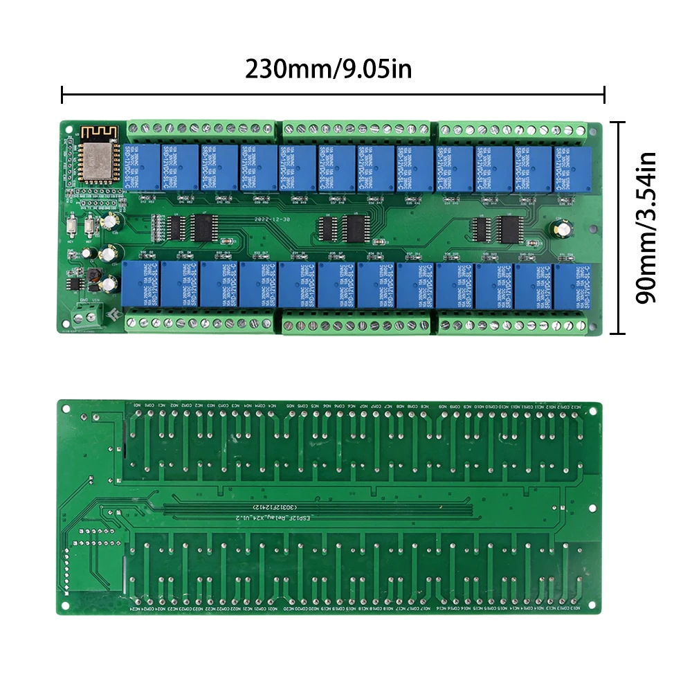 ESP8266 WIFI 24 Way Relay Module 24 Channel Switch Controller Board ESP-12F Development Board  For Smart Home APP Remote Control