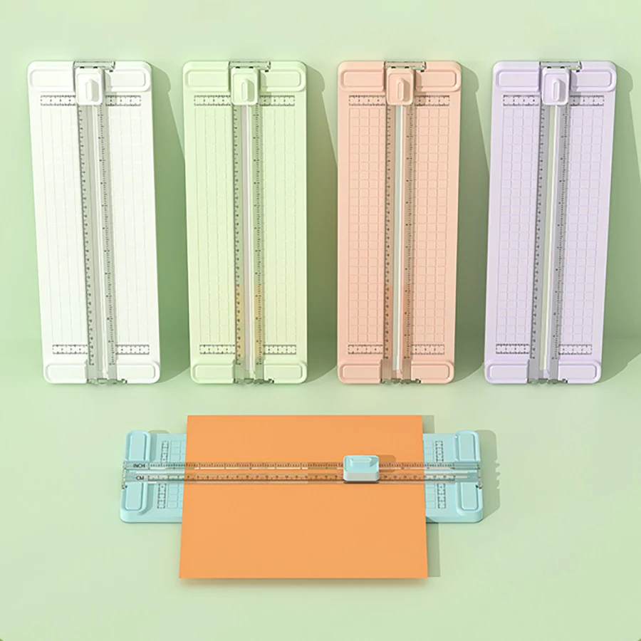 Ręczna obcinarka do papieru 4 w 1, dwukierunkowa, do biura, z 4 wymiennymi głowicami tnącymi, idealna do szkół, biur i domów.