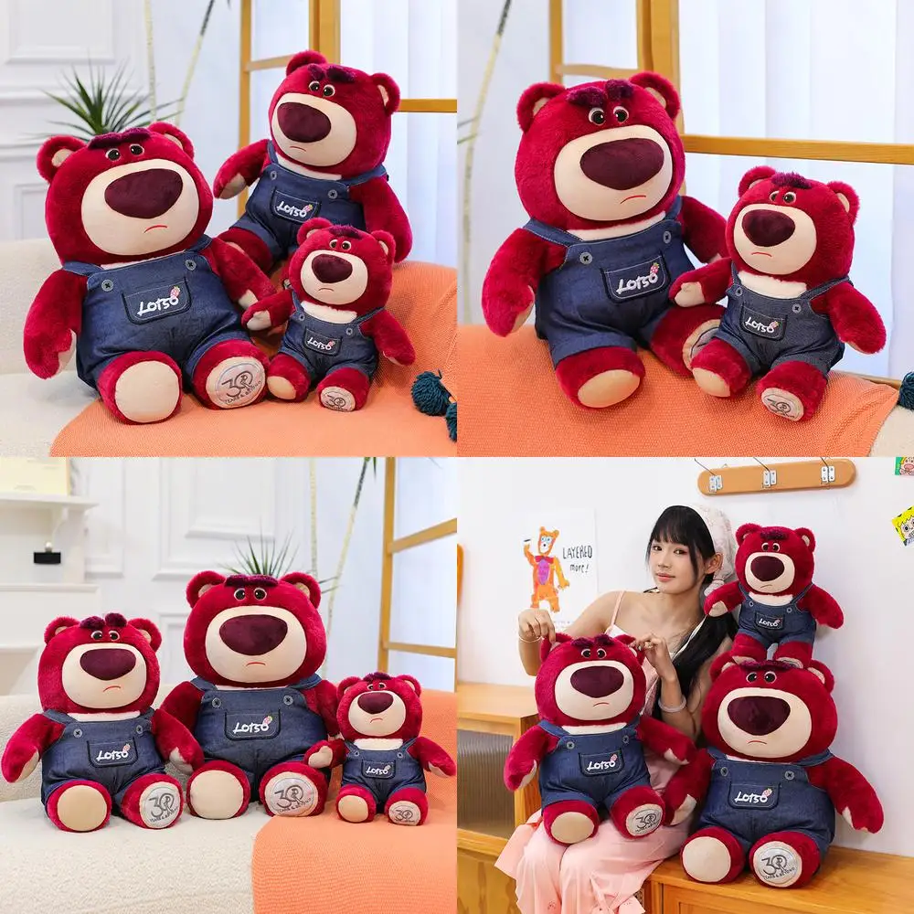 

Кавайная плюшевая игрушка, шоколадный демон, клубничный медведь, мягкая кукла, милый наполненный подарок в виде животного для детей, подарок на день рождения, плюшевый