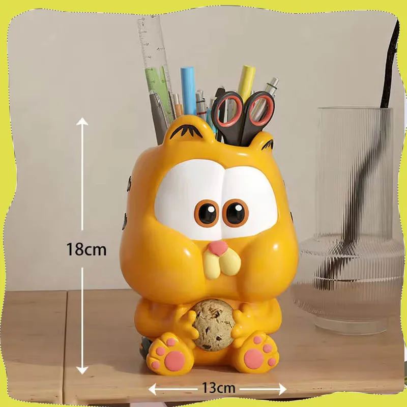 

Новый милый держатель для карандашей и ручек Garfield в стиле аниме, настольная модная коробка для хранения, украшение для учеников в офисе, Настольная игрушка для девушек, Рождественский подарок