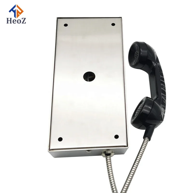 هاتف متين وعرة SUS316 جهاز تثبيت الهاتف العام هاتف السجن لمكالمات القنيمة