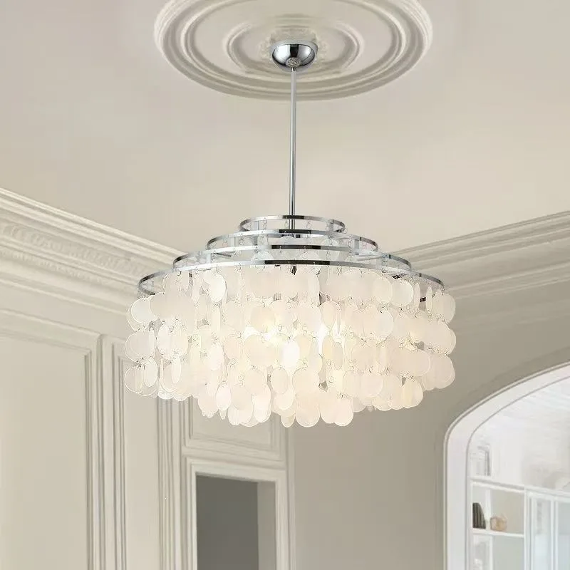 Creative high-end light luxury romantic warmth erpV chandelier personalized shell