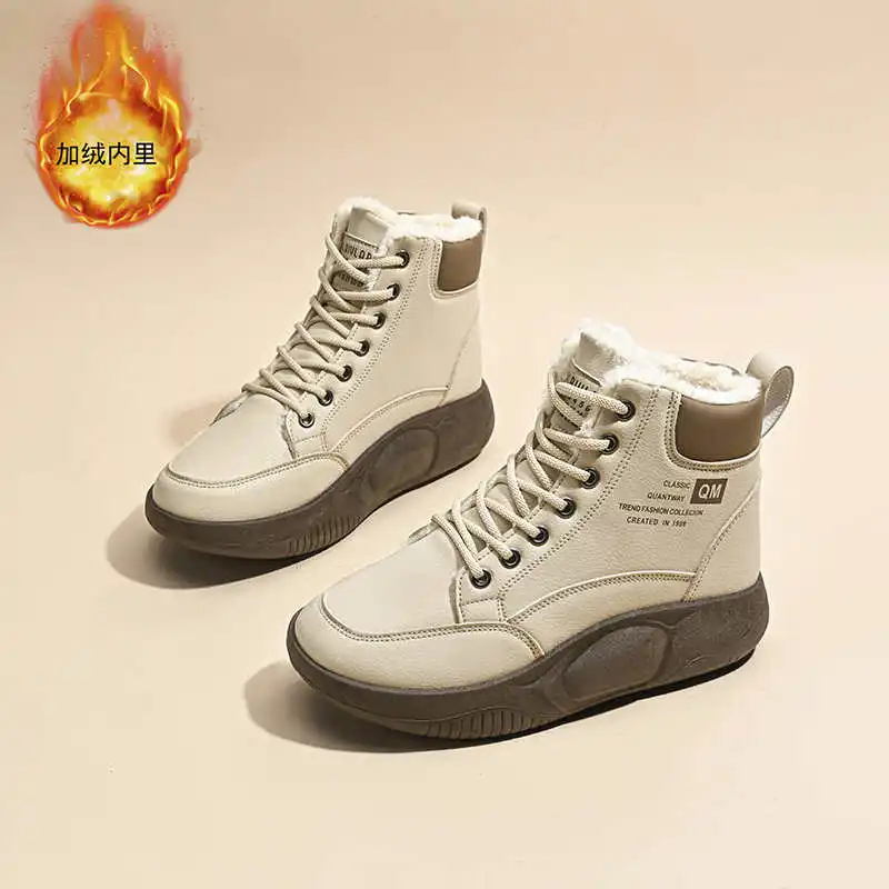 

Thick Heel Camp Women's Spring Sneakers Running Shoes Woman Sport Vintage Boots Women Supplies Vintage Sapato Type