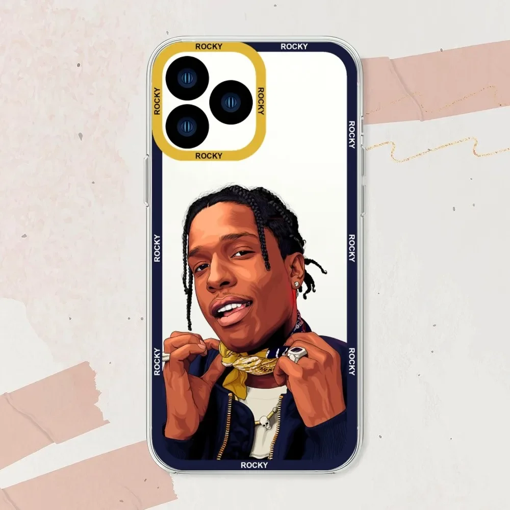 Rapper A-Asap R-Rocky Testing Phone Case For Samsung  A52 A53 A70 A71 A72 A73 A80 A91 S Transparent Border Shell