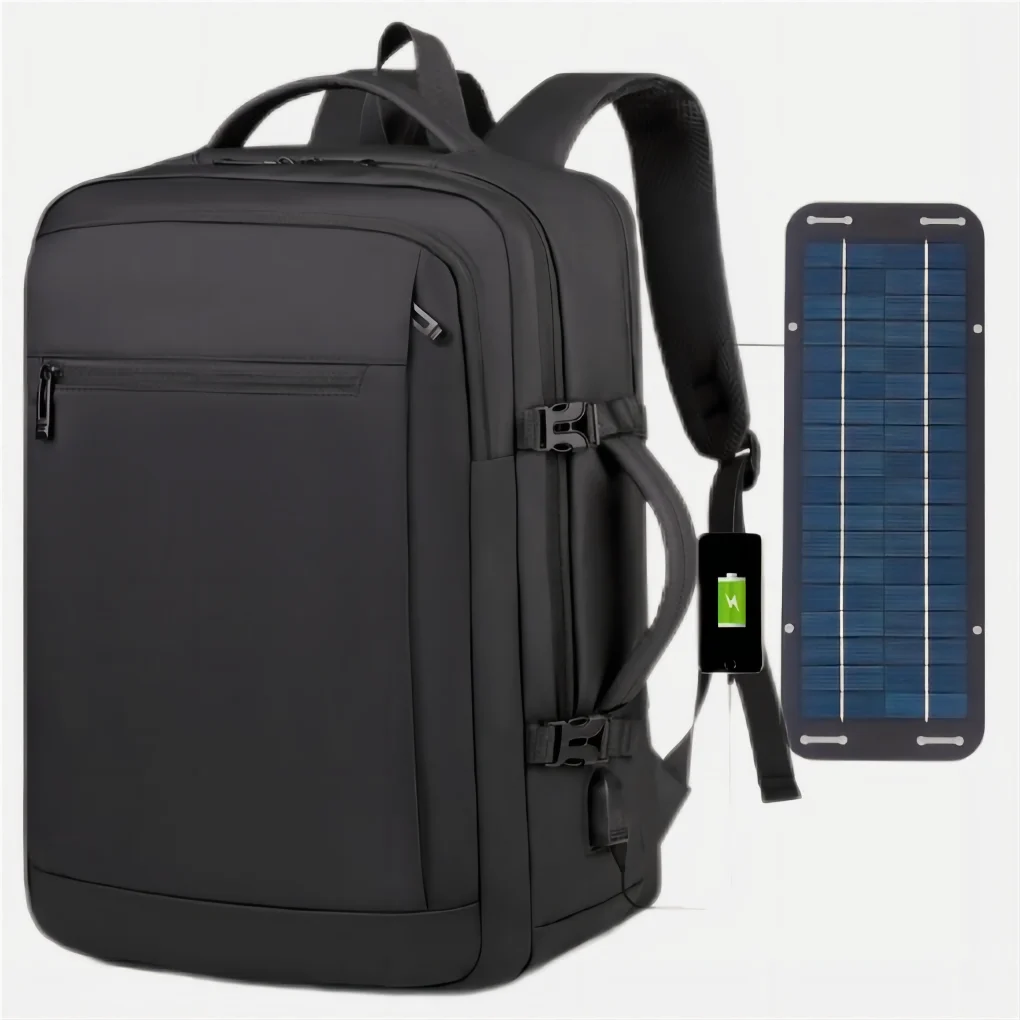 

multi functional waterproof Lightweight casual men urban solar power panel laptop backpack solar bag