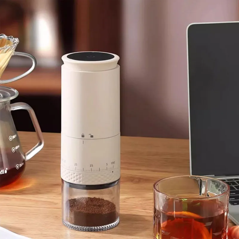 مطحنة قهوة كهربائية قابلة للتعديل خارجيًا ، مطحنة لدغ ، آلة طحن حبوب ، صانع ، شحن من النوع C ، مطحنة أزيز ، جديدة