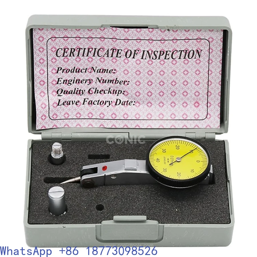 New 0-0.8 Mm X 0.01 Mm Precision Test Dial Dial Gauge Leverage Scale Gauge Test Indicator，1PCS
